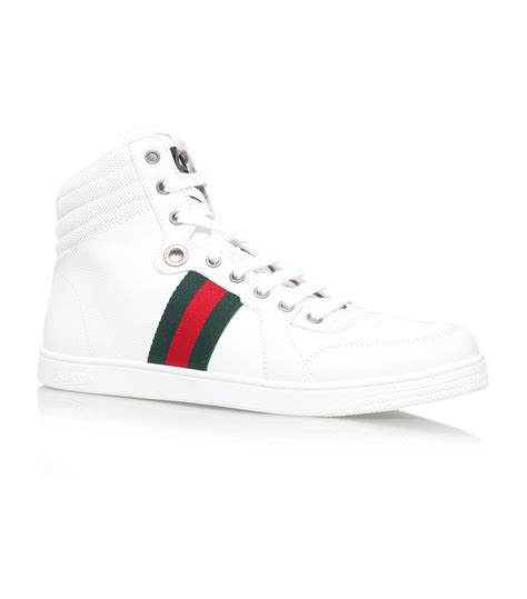 gucci signature high top sneaker white|exclusive Gucci sneakers.